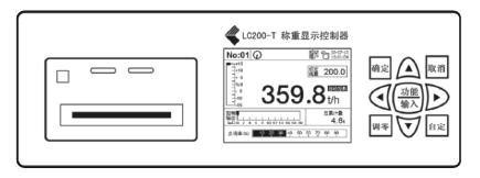  LC200-T皮带秤仪表配料秤仪表界面